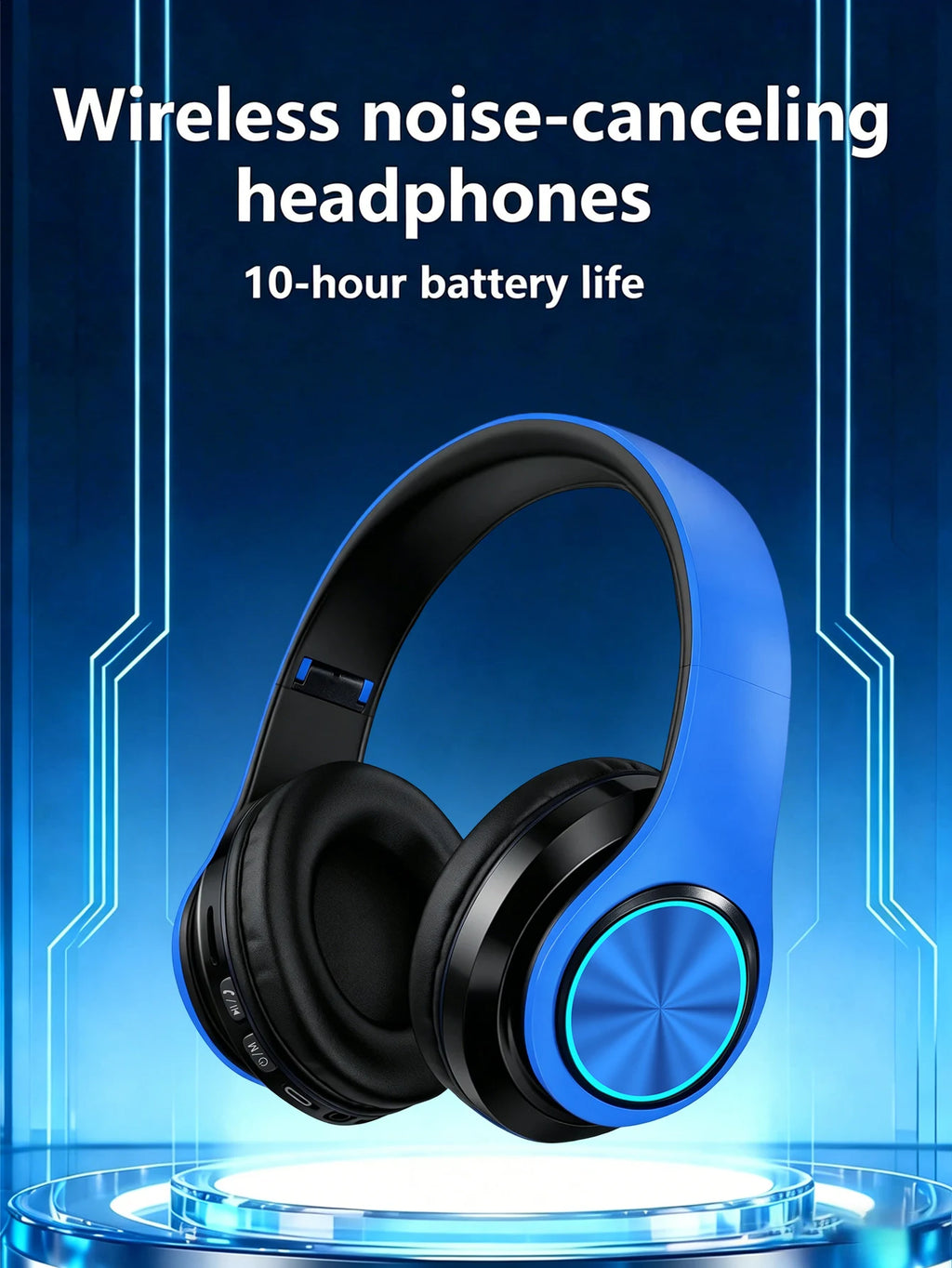 B39 Wireless Gaming Bluetooth Headphones, Over-Ear Bluetooth Headphones, Long Battery Life and Low Latency