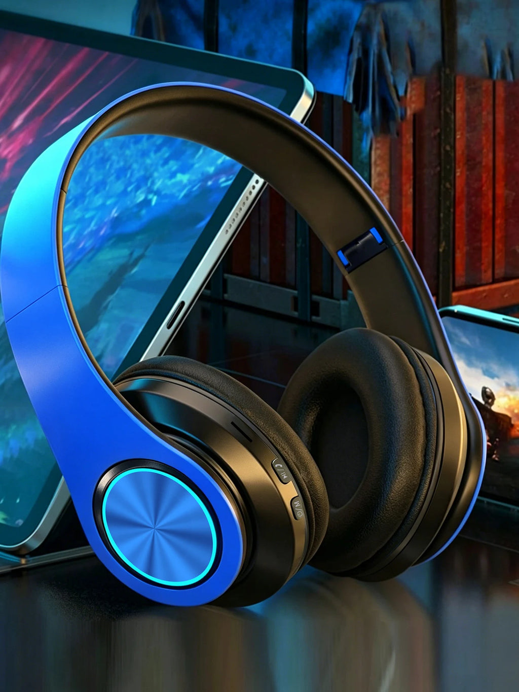 B39 Wireless Gaming Bluetooth Headphones, Over-Ear Bluetooth Headphones, Long Battery Life and Low Latency