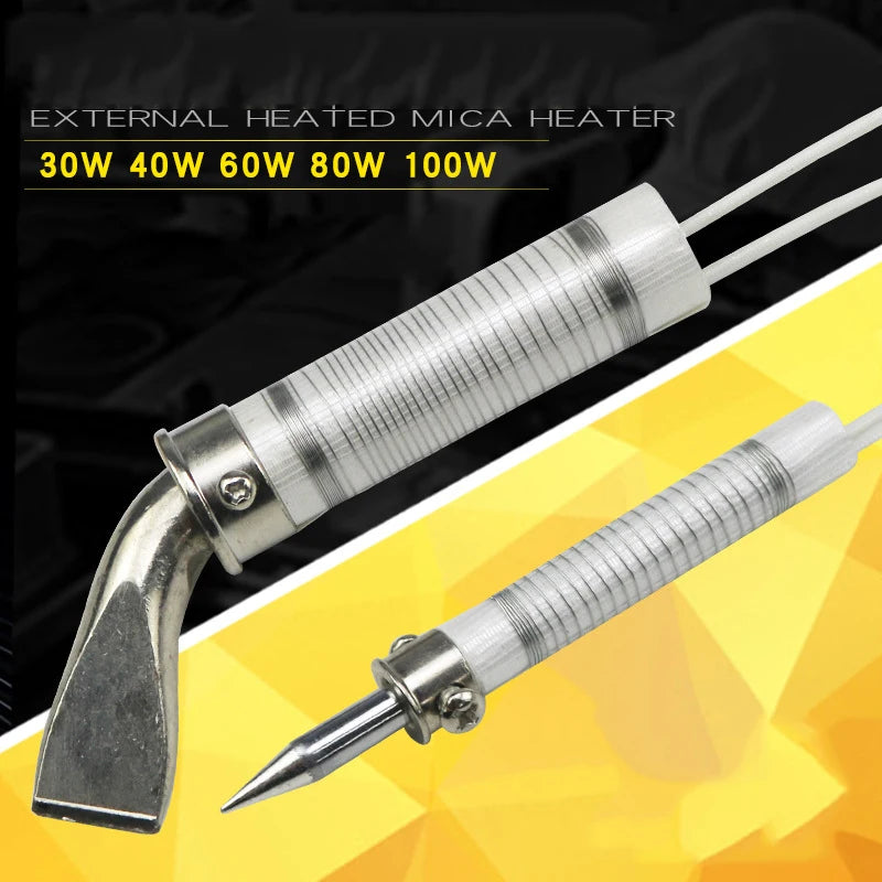 1pcs Electric soldering iron 30W 40W 60W 80W 100W External Heating Soldering Iron Heater Core Heats Soldering Iron 220V