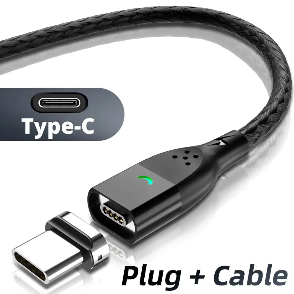 FONKEN Magnetic Micro USB Type C Cable Fast Charging Data Wire Cord Magnet Charger USB Type C Cable For Huawei xiaomi 13 pro