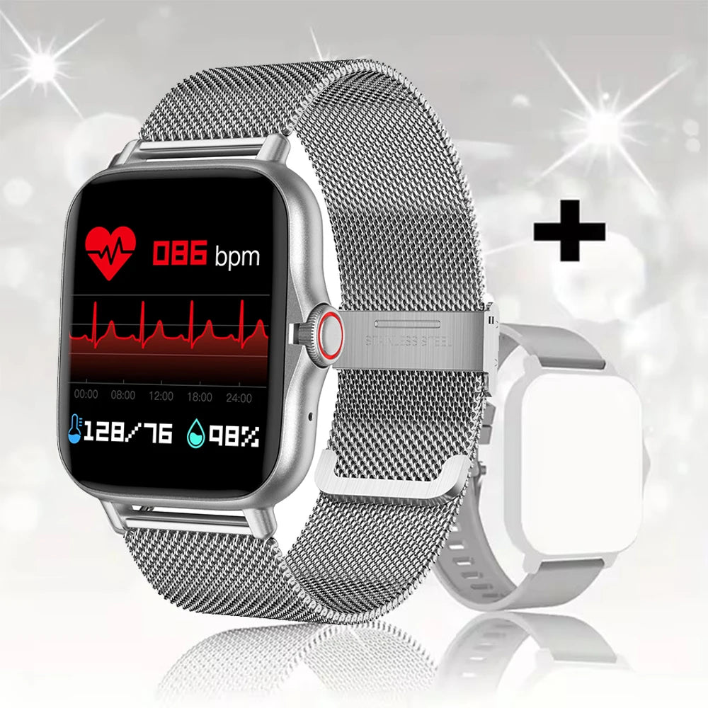 2026 Smart Watch Android Phone 1.44'' Inch Color Screen Bluetooth Call Blood Oxygen/Pressure Monitoring Smart Watch Women Men