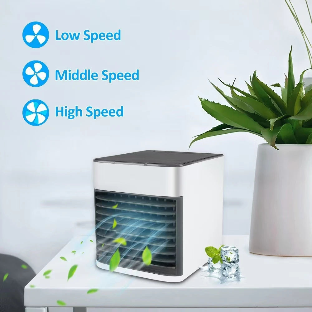 Air cooler mini air cooler cooling mobile household small cooling spray air conditioning fan desktop electric fan