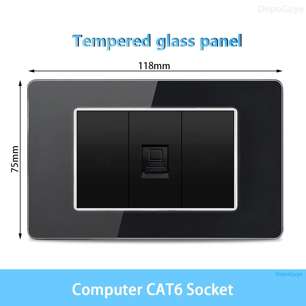 American Thai Standard USB Type-C 20W Fast Charging Power Outlet, Mexico with Smart USB C 3A Socket Wall Electric Light Switch