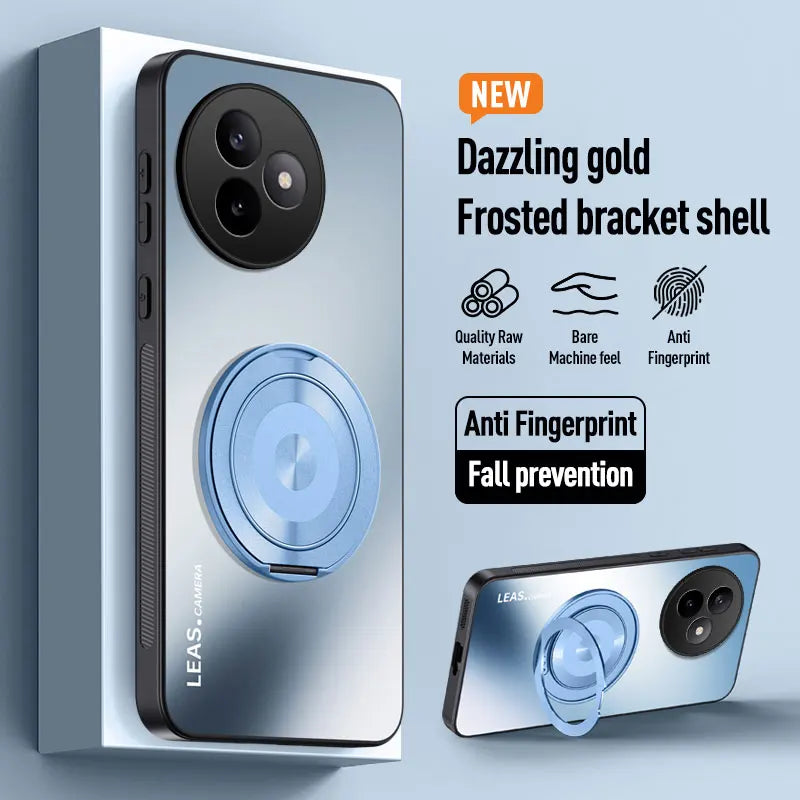 For Xiaomi Poco F3 F4 F5 F6 F7 Ultra X6 X7 Pro C71 Magnetic Ring Stand Back Phone Case Magsafe Ring Lens Protective Cover