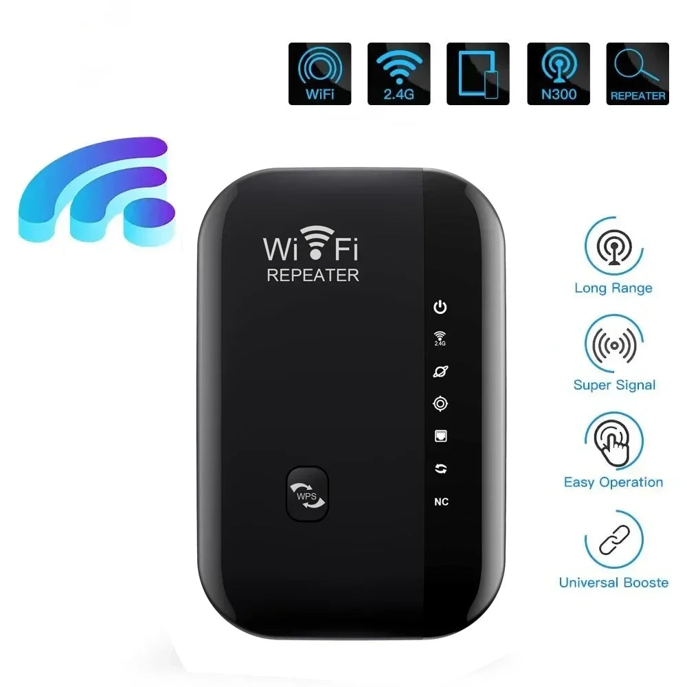 300Mbps WiFi Repeater Wireless Wifi Extender Amplifier 802.11N Signal Booster Long Range Router