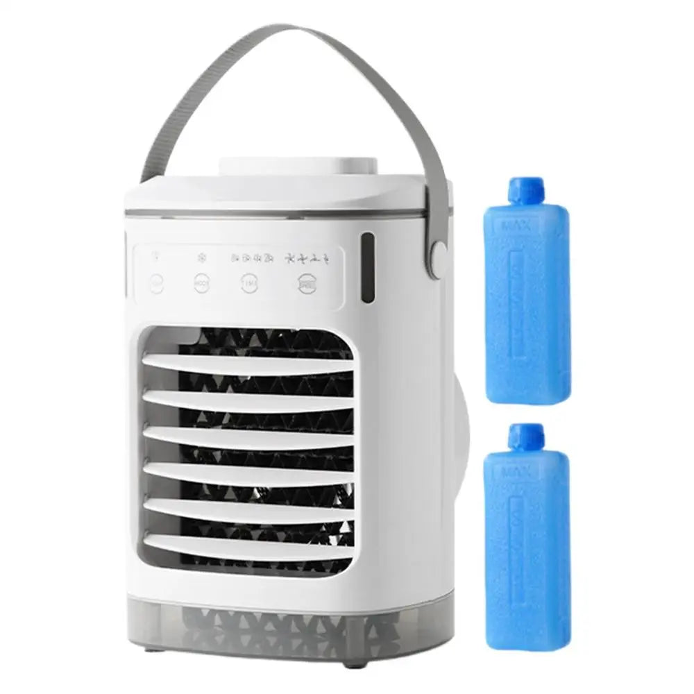 Multi-function Portable Cooling Fan Air Cooler Spray Conditioner USB Air Cooler Fan Quiet Evaporative Cool Gadgets with Timer