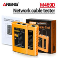 Professional Network Analyzer Tester M469D Cable LAN RJ45 RJ11 RJ12 CAT5 UTP LAN Cable Tester Networking Tool Network Repair Too