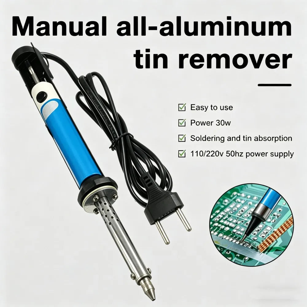 Electric Desoldering Machine Pen AC 220V Soldering Iron 30W PCB Solder Suction Vacuum Pump Welding Tools US Plug EU Plug