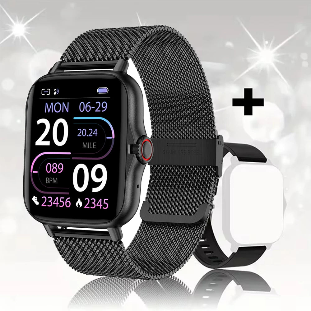 2026 Smart Watch Android Phone 1.44'' Inch Color Screen Bluetooth Call Blood Oxygen/Pressure Monitoring Smart Watch Women Men