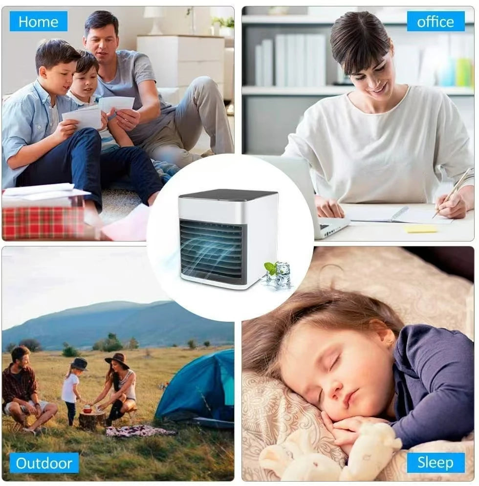 Air cooler mini air cooler cooling mobile household small cooling spray air conditioning fan desktop electric fan