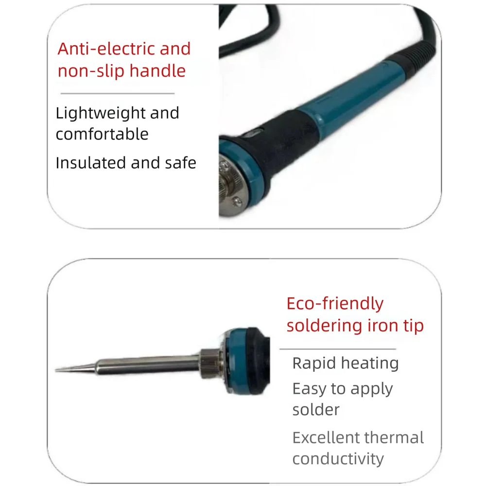 60W Power Portable Electric Soldering Iron 936 Tip 936M Solder Tip Cordless Soldering Iron Fast Heating Temperature Adjustable