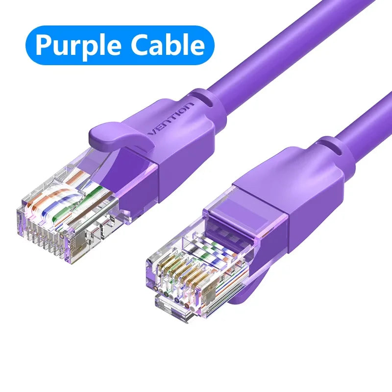 Vention Cat6 Ethernet Cable Gigabit High Speed 1000Mbps Internet Cable RJ45 Shielded Network LAN Cord for PC PS5 PS4 PS3 Xbox