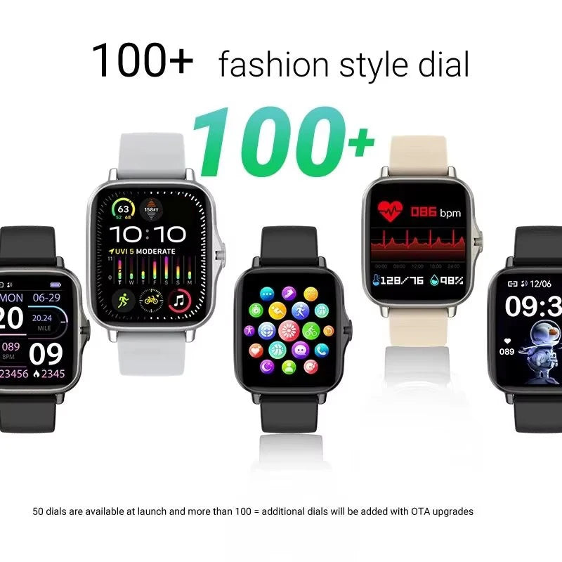 2026 Smart Watch Android Phone 1.44'' Inch Color Screen Bluetooth Call Blood Oxygen/Pressure Monitoring Smart Watch Women Men