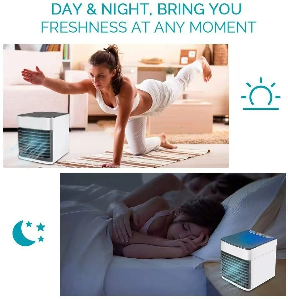 Air cooler mini air cooler cooling mobile household small cooling spray air conditioning fan desktop electric fan