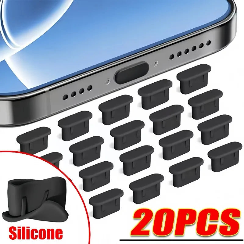 Type C Dust Plug Silicone Anti Dust Cover Cap for Smartphone Tablet USB C Charging Port Protector Phone Accessories USB C Plugs