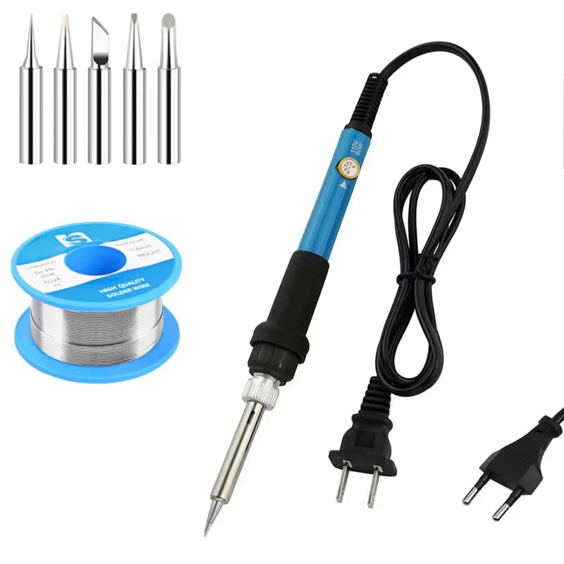 Adjustable Temperature Electric Soldering Iron 110V/220V 60W Solder Iron Tin Professional Tin Welder Electric Tin Welder Heat Pe