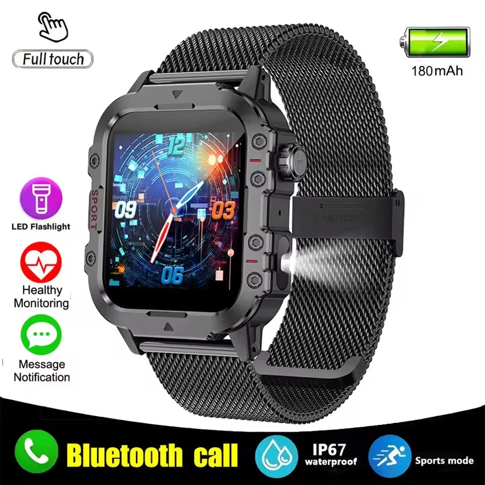2026 Smart Watch Android Phone 1.44'' Inch Color Screen Bluetooth Call Blood Oxygen/Pressure Monitoring Smart Watch Women Men