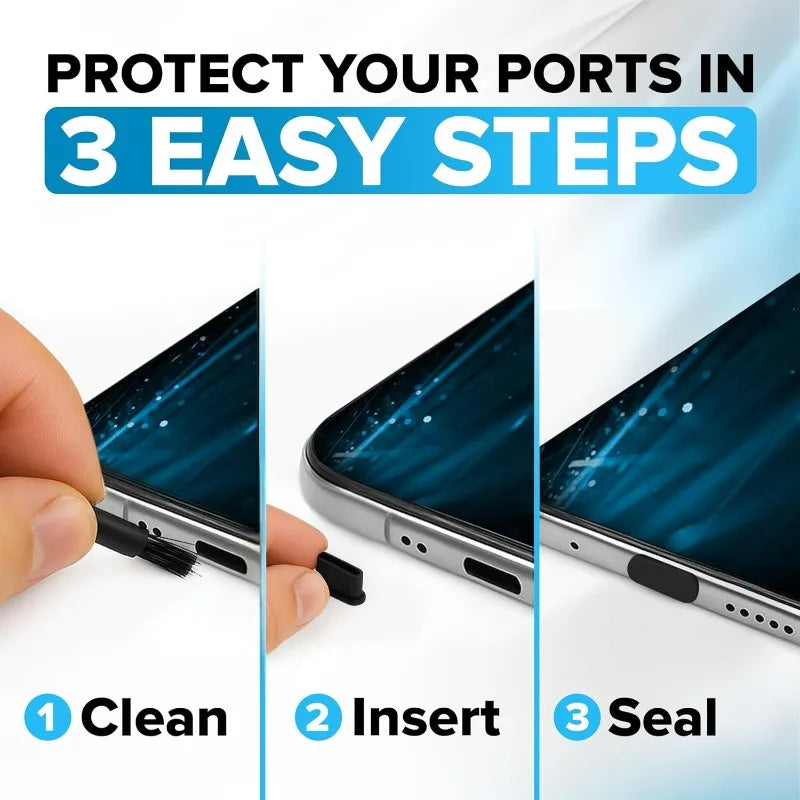Type C Dust Plug Silicone Anti Dust Cover Cap for Smartphone Tablet USB C Charging Port Protector Phone Accessories USB C Plugs