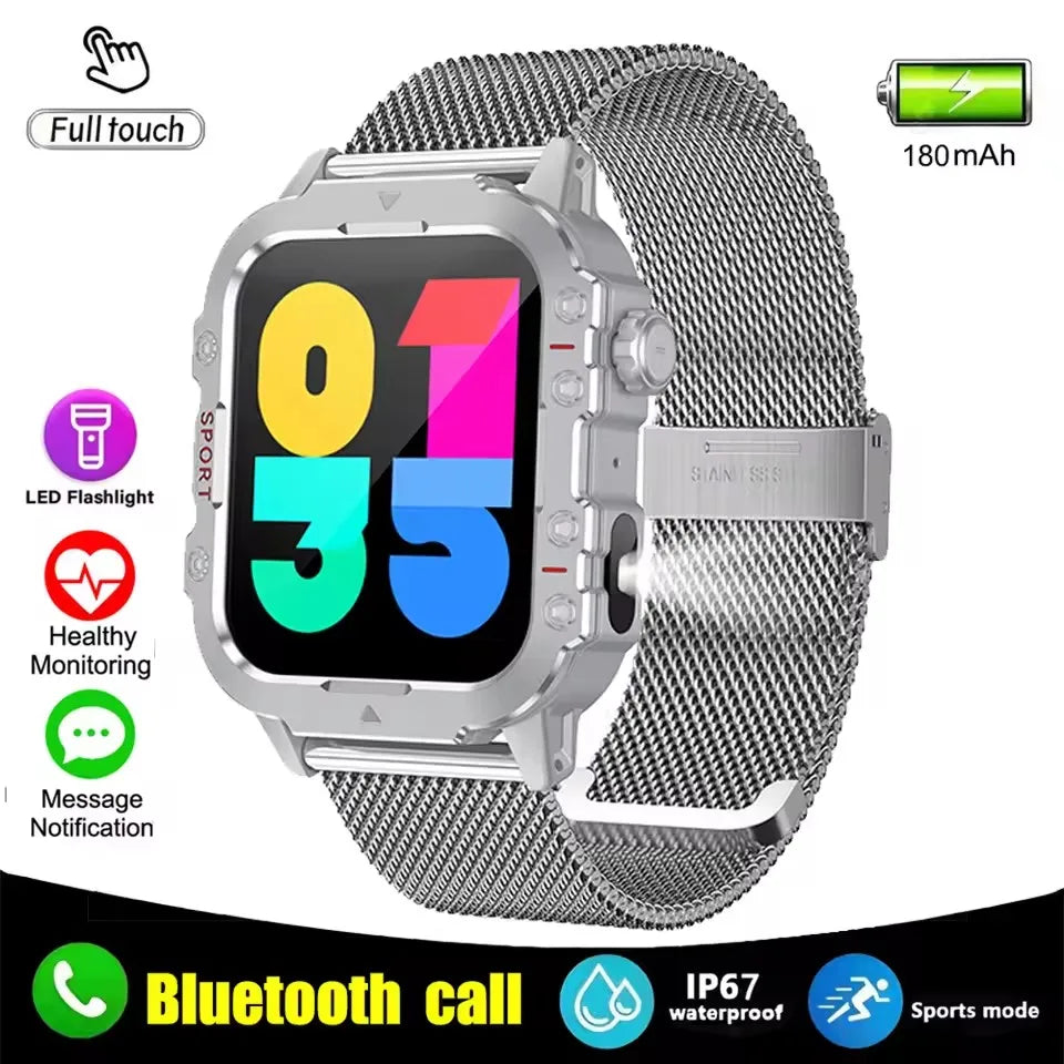2026 Smart Watch Android Phone 1.44'' Inch Color Screen Bluetooth Call Blood Oxygen/Pressure Monitoring Smart Watch Women Men