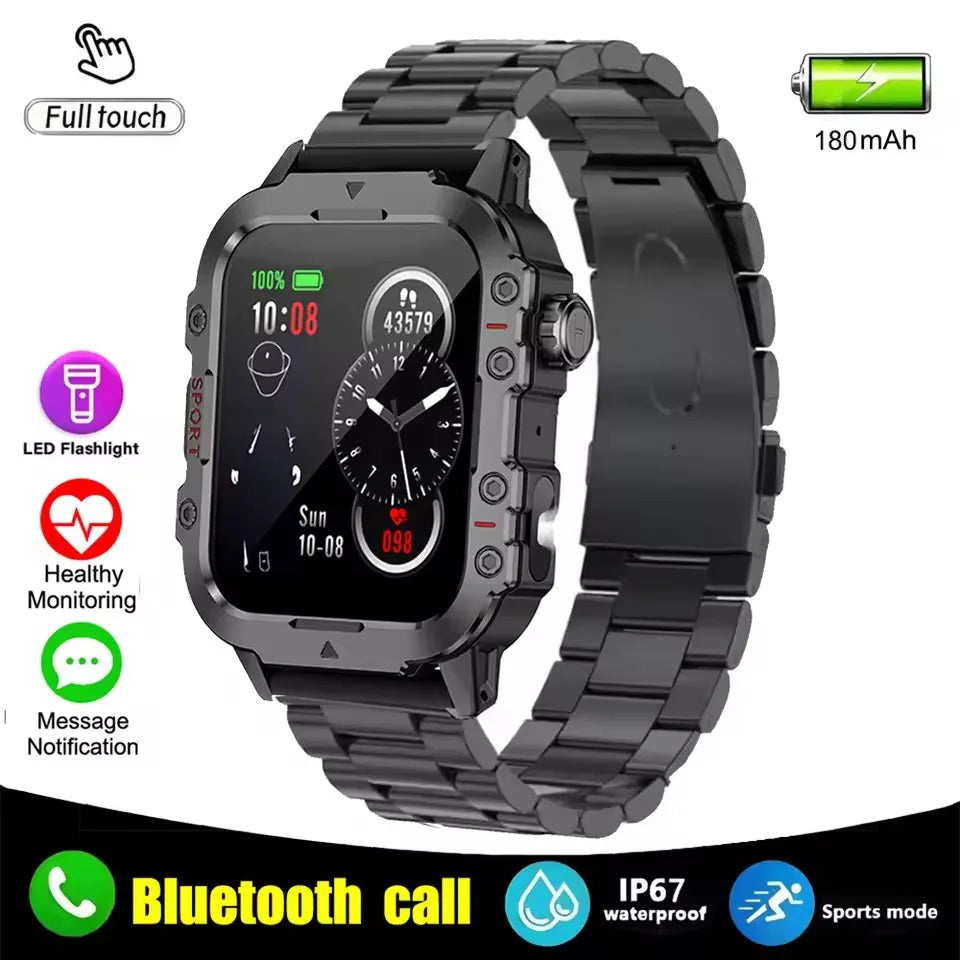 2026 Smart Watch Android Phone 1.44'' Inch Color Screen Bluetooth Call Blood Oxygen/Pressure Monitoring Smart Watch Women Men