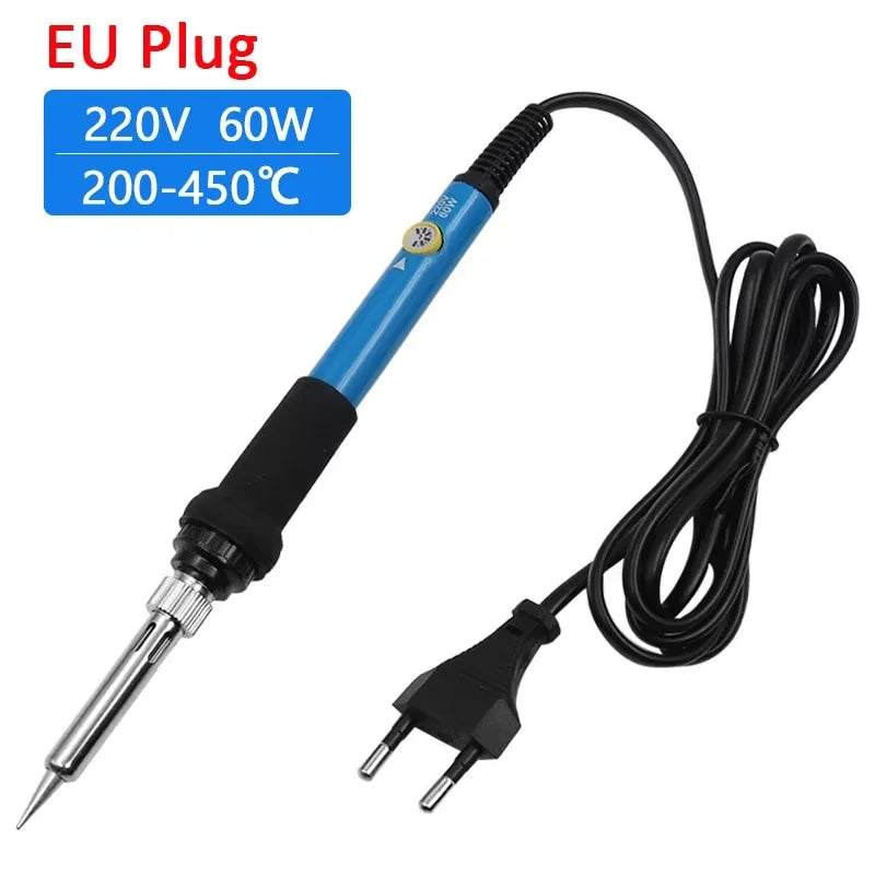 Adjustable Temperature Electric Soldering Iron 110V/220V 60W Solder Iron Tin Professional Tin Welder Electric Tin Welder Heat Pe