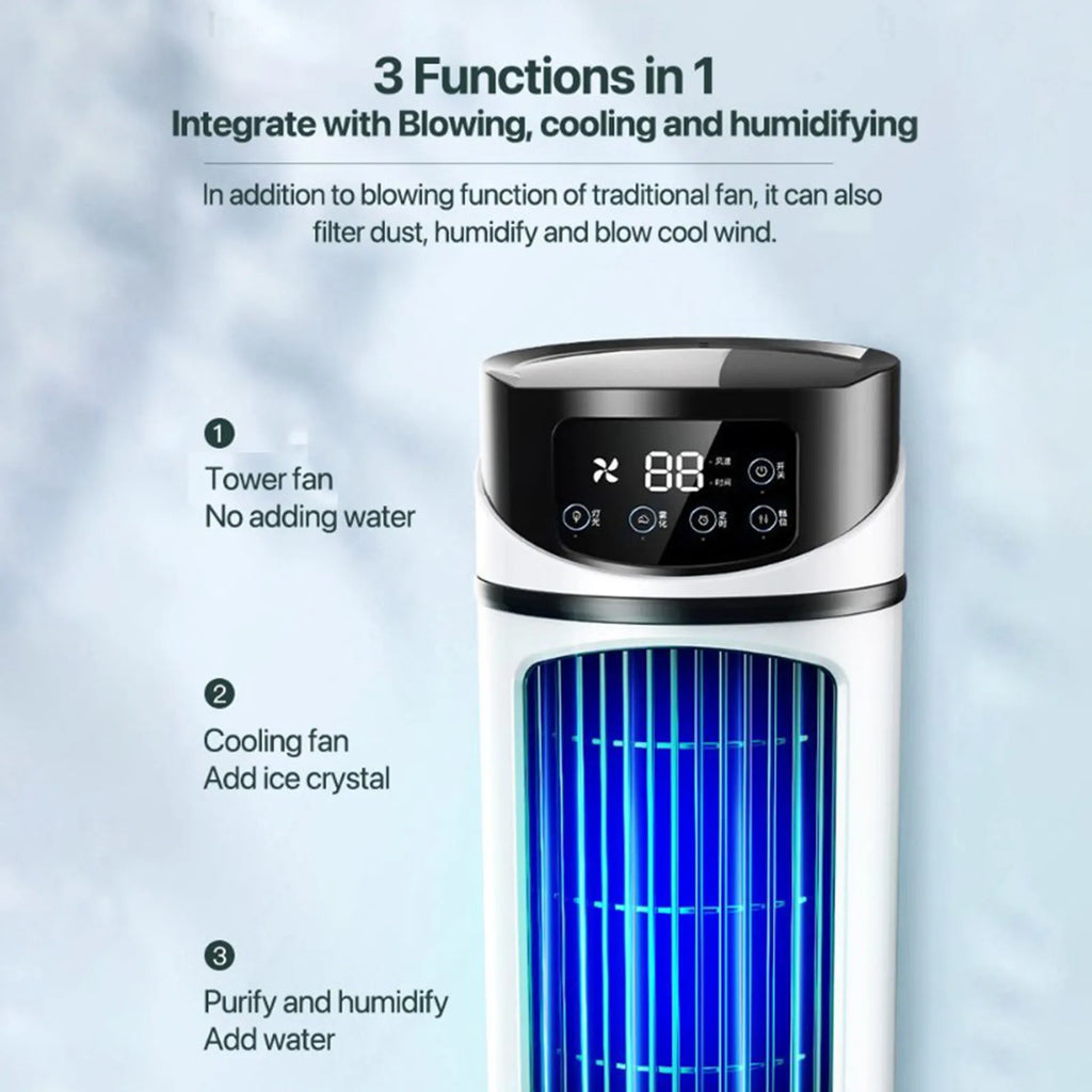 Air Cooler Portable  Air Conditioner Mobile Multifunction Air Cooler Fan Water Cooling Fan for Office Home Mobile Air Cooler
