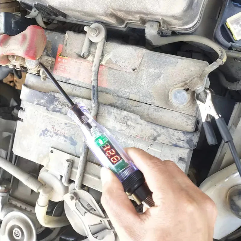 Car Truck Voltage Circuit Tester Auto 6V 24V Tools Car Diagnostic Probe Test Pen Light Bulb Electric Measuring Pen Tools