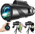 80x100 HD Monocular for Smartphone Adapter & Tripod Telescope with BAK4 Prism for Birdwatching, Hunting, Hiking, Outdoor Camping