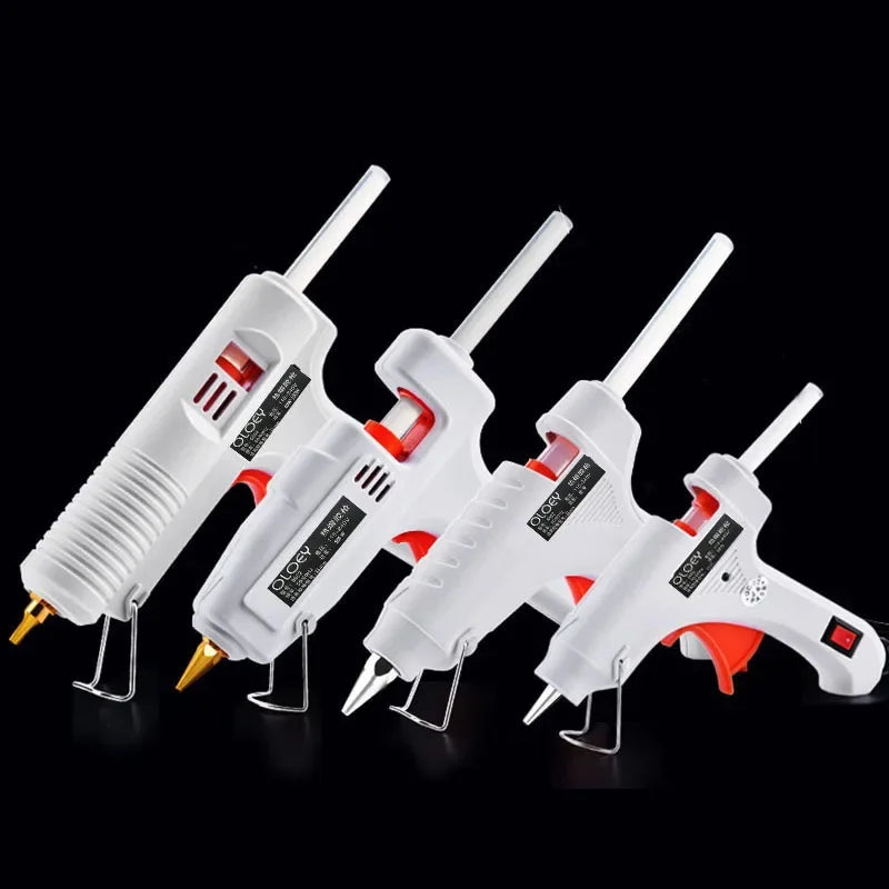 Hot Melt Glue GunWith 10pcs Glue Stick Mini Indusrial Adhesive Hot Gun Electric Heat Temperature Gun Repair Tool