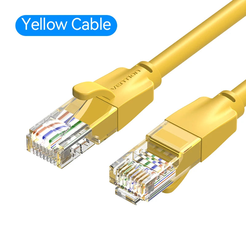 Vention Cat6 Ethernet Cable Gigabit High Speed 1000Mbps Internet Cable RJ45 Shielded Network LAN Cord for PC PS5 PS4 PS3 Xbox