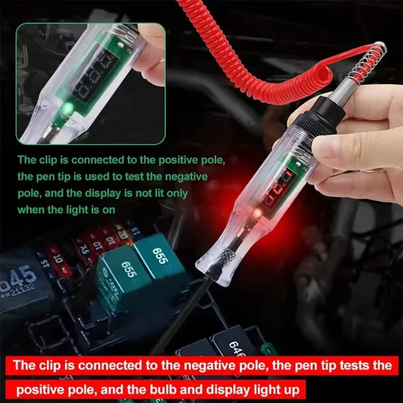Car Truck Voltage Circuit Tester Auto 6V 24V Tools Car Diagnostic Probe Test Pen Light Bulb Electric Measuring Pen Tools