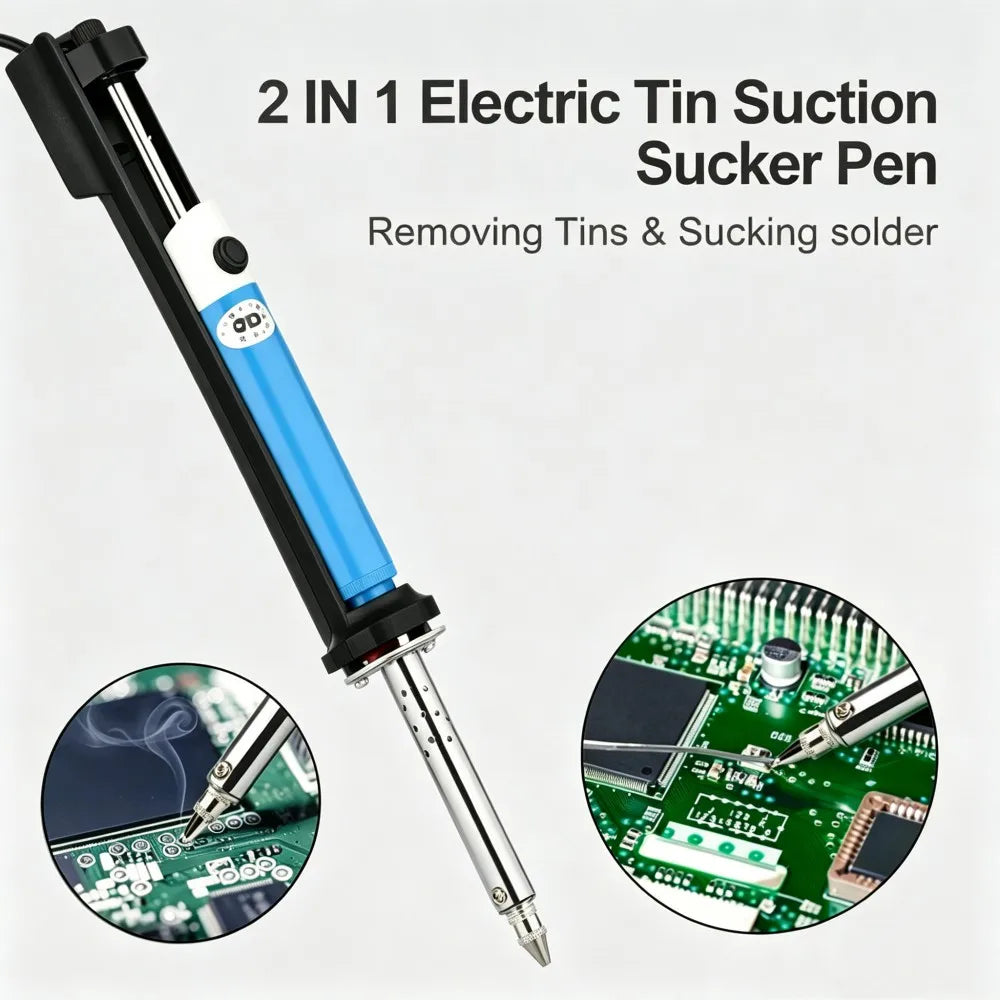 Electric Desoldering Machine Pen AC 220V Soldering Iron 30W PCB Solder Suction Vacuum Pump Welding Tools US Plug EU Plug