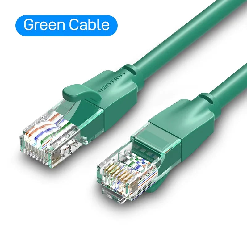 Vention Cat6 Ethernet Cable Gigabit High Speed 1000Mbps Internet Cable RJ45 Shielded Network LAN Cord for PC PS5 PS4 PS3 Xbox