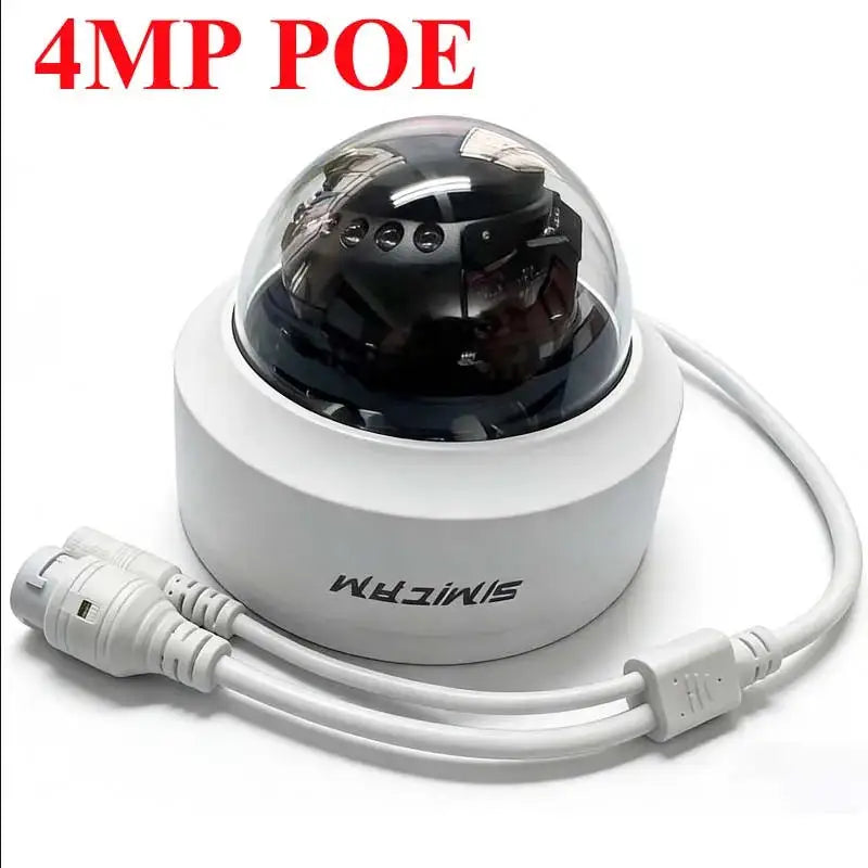 4K Poe Dome Security IP Camera With Audio 48V POE/DC 12V 4MP/5MP/8MP Super HD Infrared Night Vision Video Surveillance for Nvr