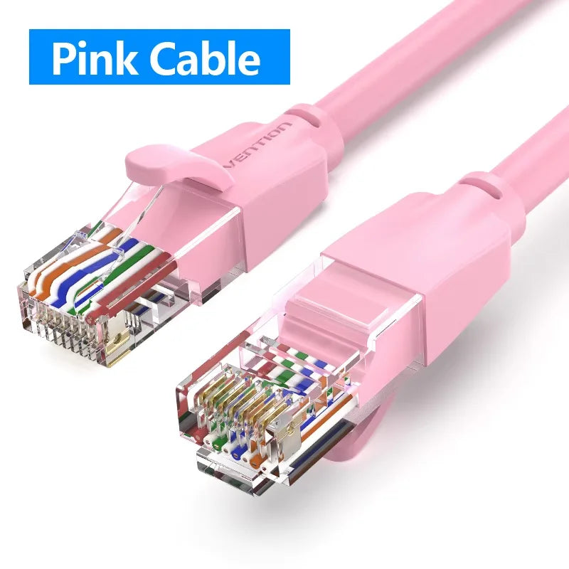 Vention Cat6 Ethernet Cable Gigabit High Speed 1000Mbps Internet Cable RJ45 Shielded Network LAN Cord for PC PS5 PS4 PS3 Xbox