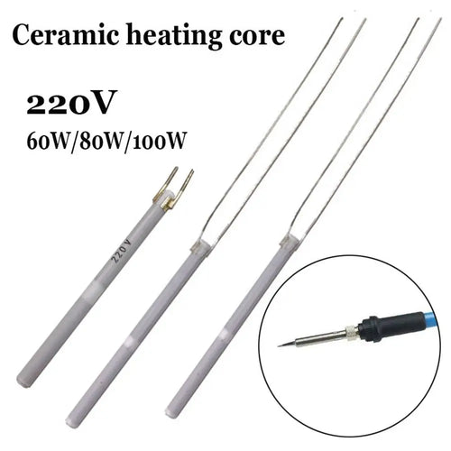1PCS 220V 80/60/100W Adjustable Temperature Electric Soldering Iron Heater Ceramic Internal Heating Element for 908 908S Solder