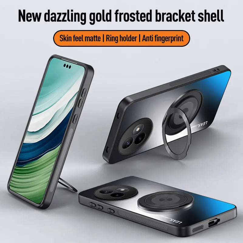 For Xiaomi Poco F3 F4 F5 F6 F7 Ultra X6 X7 Pro C71 Magnetic Ring Stand Back Phone Case Magsafe Ring Lens Protective Cover
