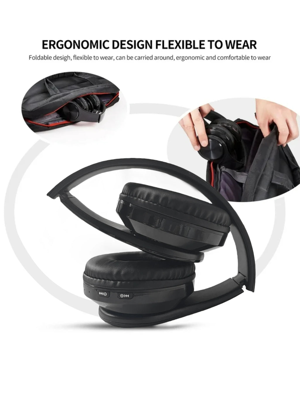 B39 Wireless Gaming Bluetooth Headphones, Over-Ear Bluetooth Headphones, Long Battery Life and Low Latency
