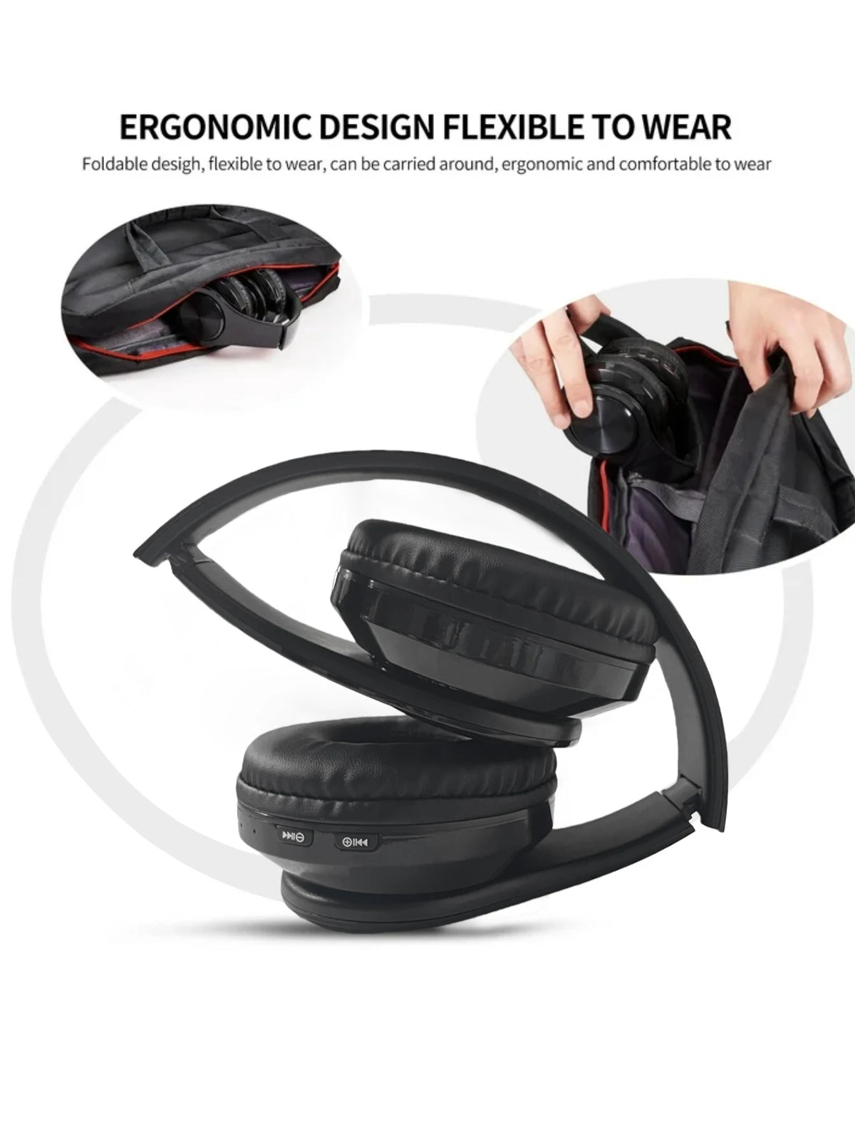 B39 Wireless Gaming Bluetooth Headphones, Over-Ear Bluetooth Headphones, Long Battery Life and Low Latency