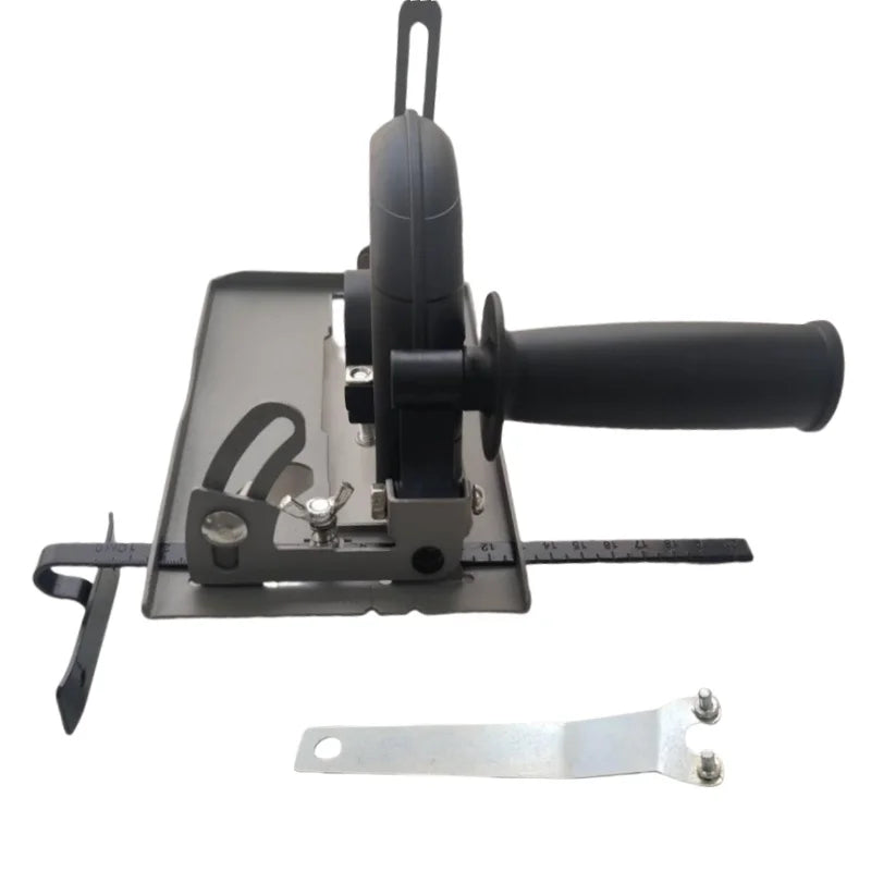 Dust Free 45° Adjustable Cutting Depth Positioning Bracket Angle Grinder Retrofit Cutting Machine Slotting Base for 100-125MM