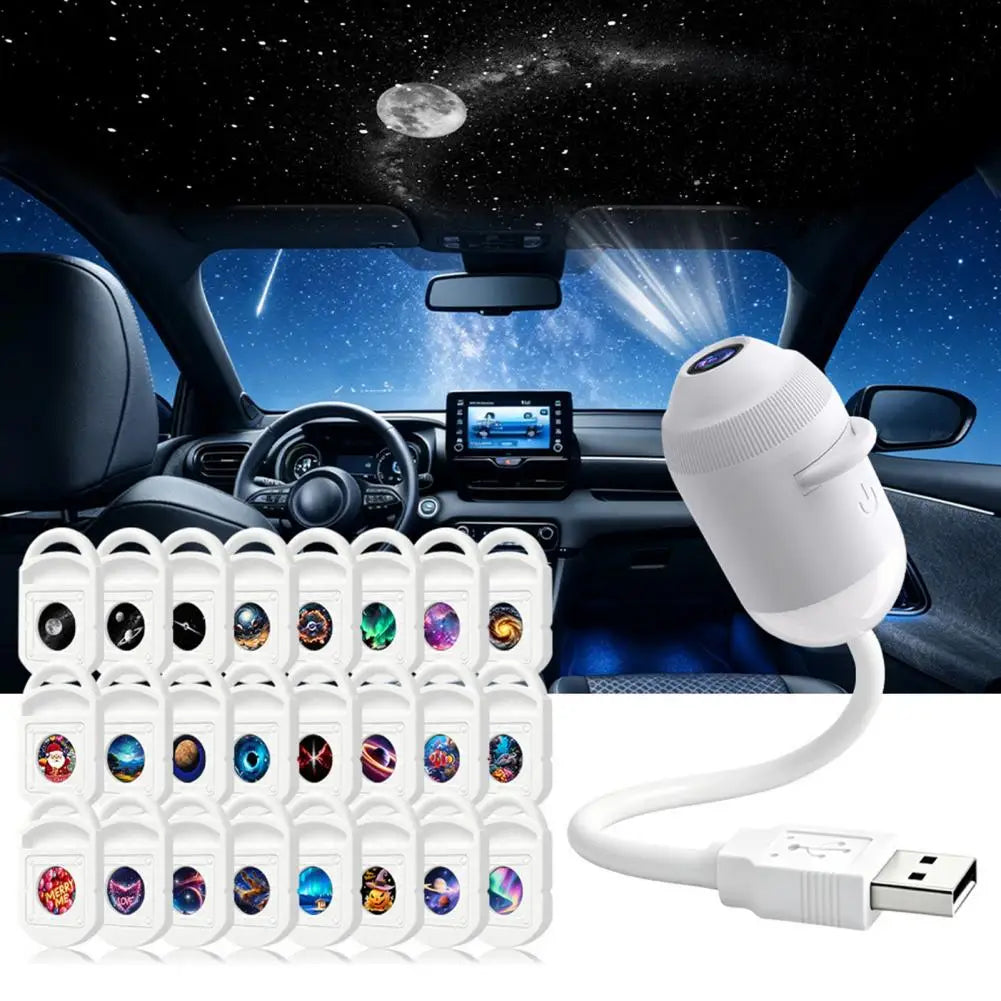 USB Starry Sky Projector Lamp with Clear Image Starry Sky Projector Touch Control 2-in-1 Night Light And Star Projector