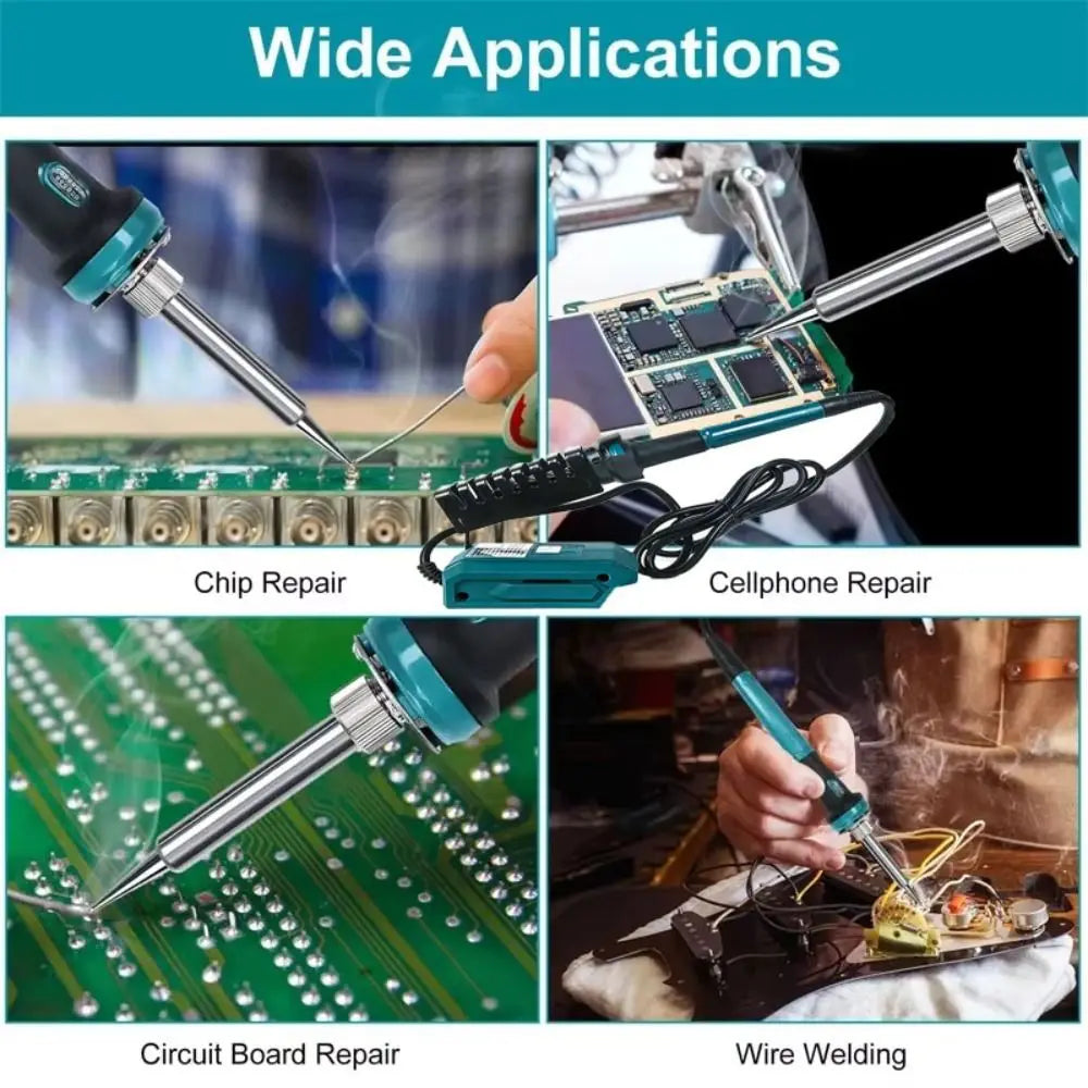 60W Power Portable Electric Soldering Iron 936 Tip 936M Solder Tip Cordless Soldering Iron Fast Heating Temperature Adjustable
