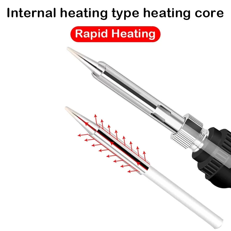 Adjustable Temperature Electric Soldering Iron 110V/220V 60W Solder Iron Tin Professional Tin Welder Electric Tin Welder Heat Pe